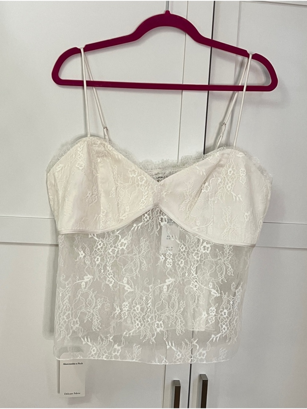 Abercrombie & Fitch White Lace Camisole